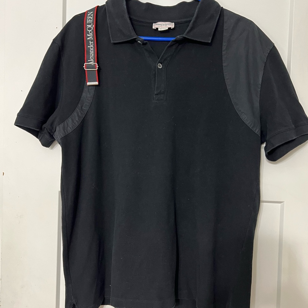 Alexander McQueen Black Polo Shirt